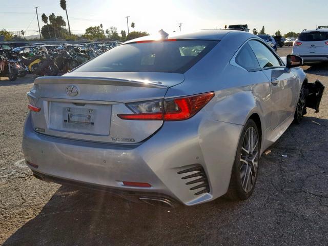 JTHHE5BC5F5002748 - 2015 LEXUS RC 350 SILVER photo 4