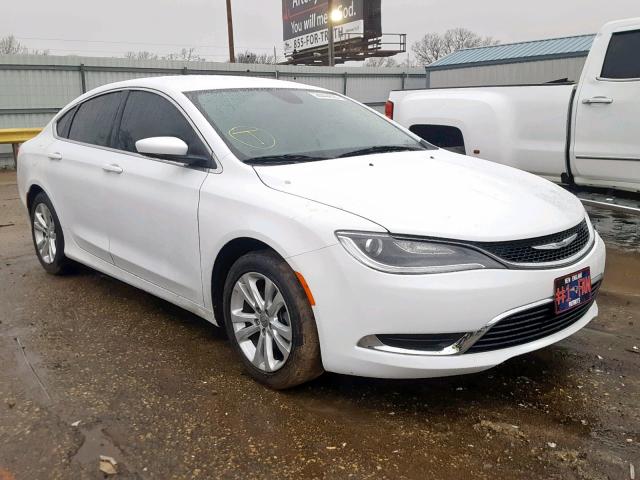 1C3CCCAB2FN701712 - 2015 CHRYSLER 200 LIMITE WHITE photo 1