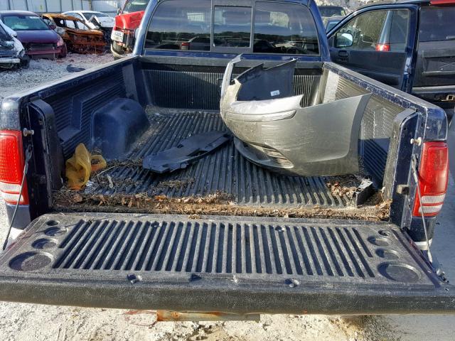 1D7HG42K14S627553 - 2004 DODGE DAKOTA SLT BLUE photo 6