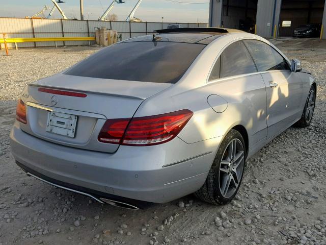 WDDKJ5KB6EF263928 - 2014 MERCEDES-BENZ E 350 SILVER photo 4