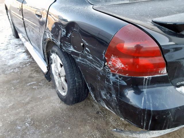 2G2WP522151327198 - 2005 PONTIAC GRAND PRIX BLACK photo 9