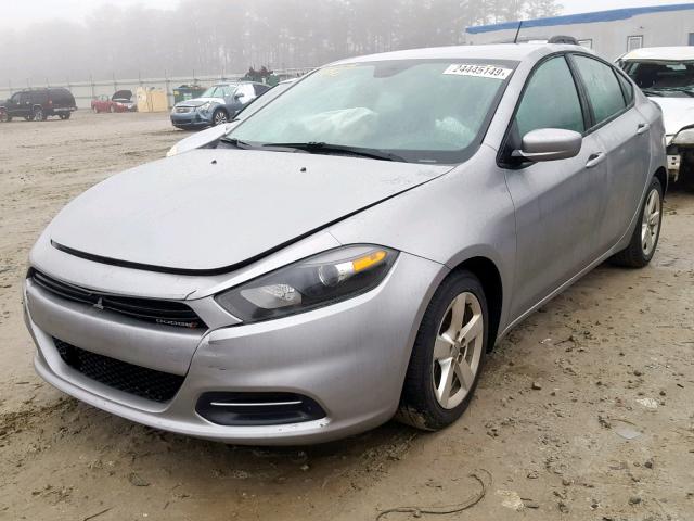 1C3CDFBB4FD159354 - 2015 DODGE DART SXT SILVER photo 2