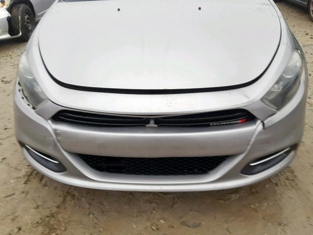 1C3CDFBB4FD159354 - 2015 DODGE DART SXT SILVER photo 9