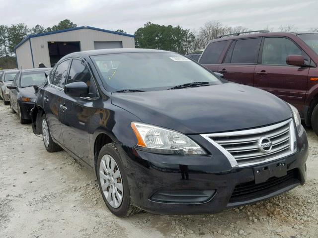 3N1AB7AP9FL684970 - 2015 NISSAN SENTRA S BLACK photo 1