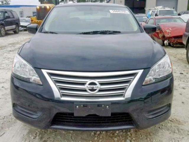 3N1AB7AP9FL684970 - 2015 NISSAN SENTRA S BLACK photo 9