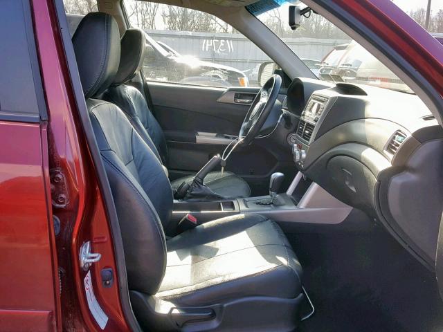 JF2SH64689H702988 - 2009 SUBARU FORESTER 2 MAROON photo 5