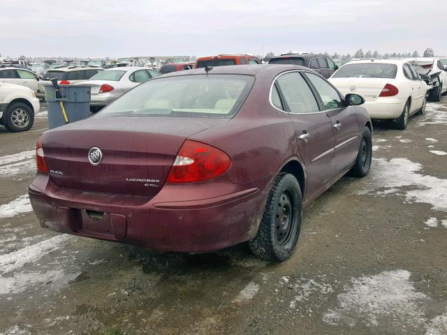 2G4WD582961295481 - 2006 BUICK LACROSSE C BURGUNDY photo 4