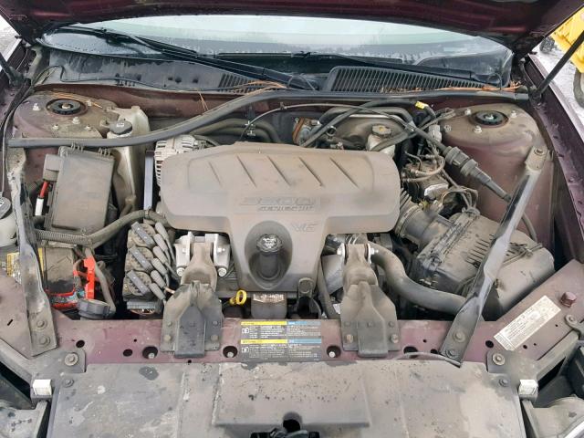 2G4WD582961295481 - 2006 BUICK LACROSSE C BURGUNDY photo 7