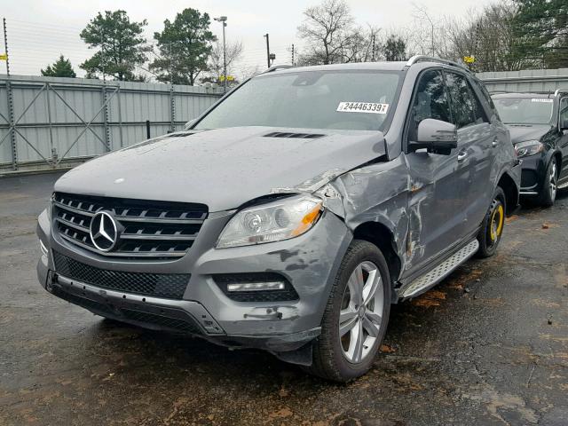 4JGDA5JB1FA563519 - 2015 MERCEDES-BENZ ML 350 GRAY photo 2