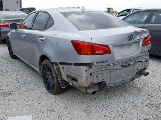 JTHCK262185020279 - 2008 LEXUS IS 250 SILVER photo 3