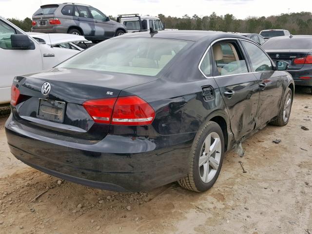 1VWBH7A32DC088294 - 2013 VOLKSWAGEN PASSAT SE BLACK photo 4