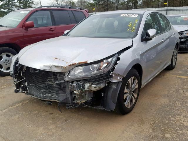 1HGCR2F32FA100248 - 2015 HONDA ACCORD LX SILVER photo 2