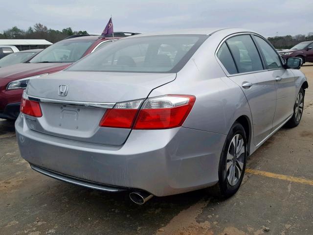 1HGCR2F32FA100248 - 2015 HONDA ACCORD LX SILVER photo 4