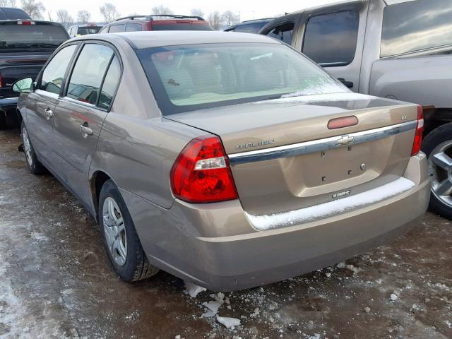 1G1ZS58F37F302387 - 2007 CHEVROLET MALIBU LS თაფლისფერი ფოტო 3