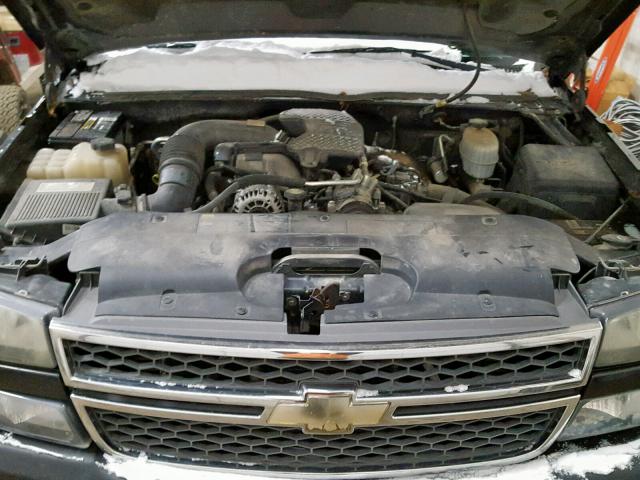 1GCHK23265F926509 - 2005 CHEVROLET SILVERADO BLACK photo 7