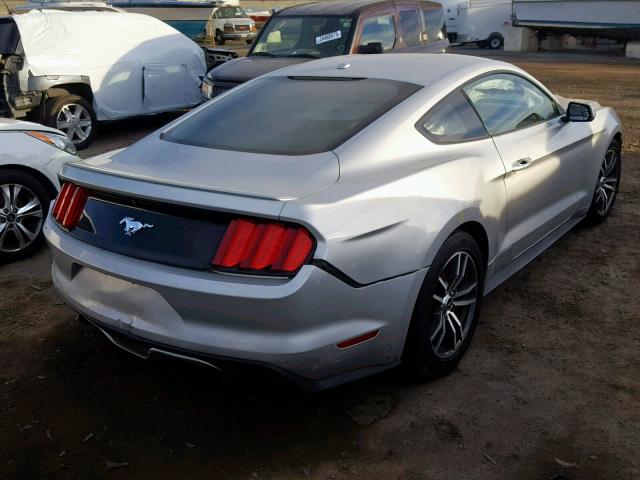 1FA6P8TH4F5383397 - 2015 FORD MUSTANG SILVER photo 4