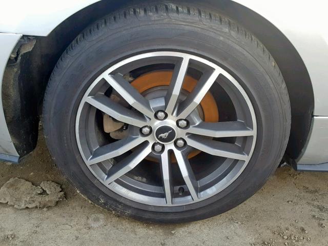 1FA6P8TH4F5383397 - 2015 FORD MUSTANG SILVER photo 9