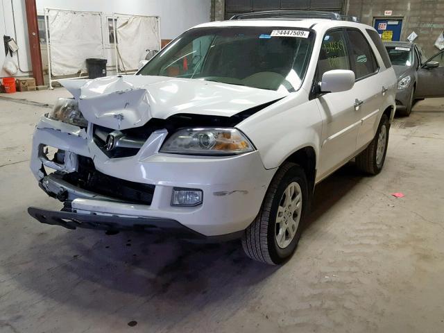 2HNYD18774H505866 - 2004 ACURA MDX TOURIN WHITE photo 2