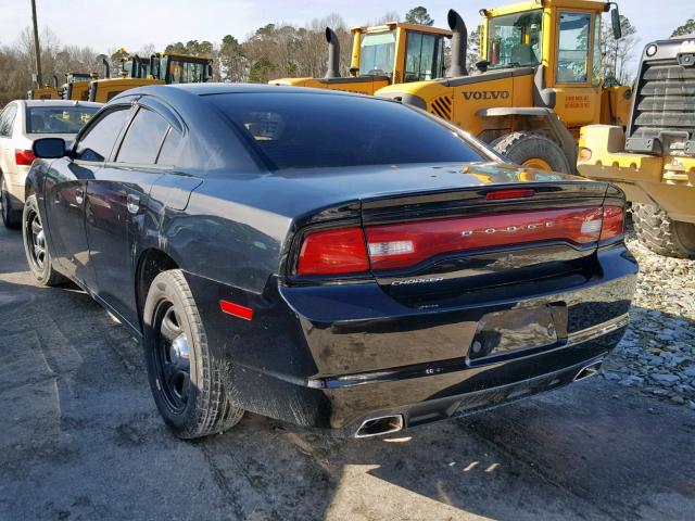 2B3CL1CT5BH600805 - 2011 DODGE CHARGER PO BLACK photo 3