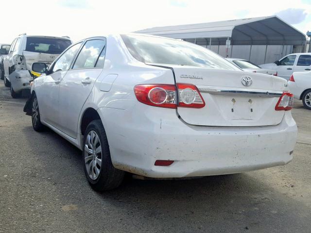 5YFBU4EE8DP097324 - 2013 TOYOTA COROLLA BA WHITE photo 3