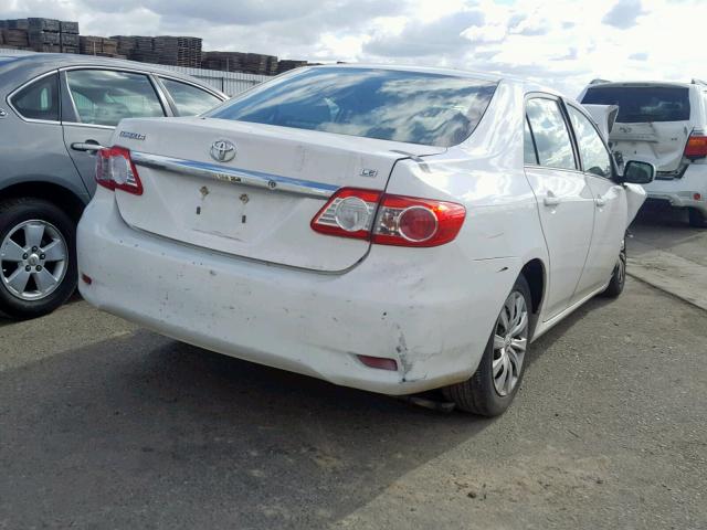 5YFBU4EE8DP097324 - 2013 TOYOTA COROLLA BA WHITE photo 4