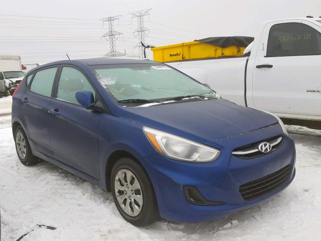 KMHCT5AE2HU343369 - 2017 HYUNDAI ACCENT SE BLUE photo 1