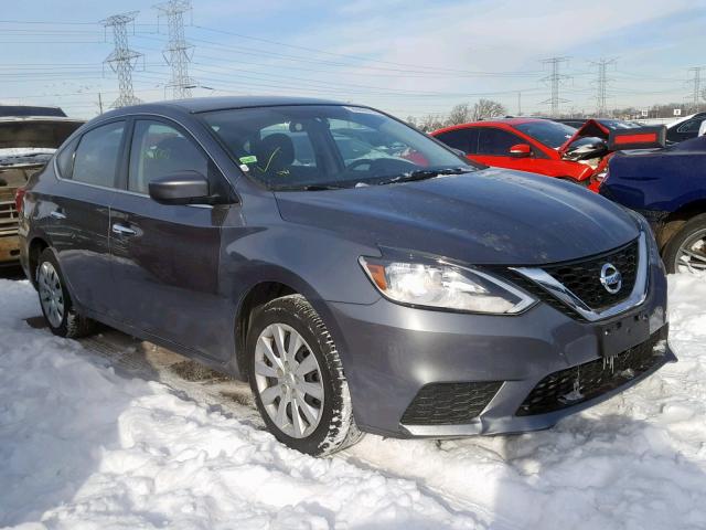 3N1AB7AP4GY246670 - 2016 NISSAN SENTRA S GRAY photo 1