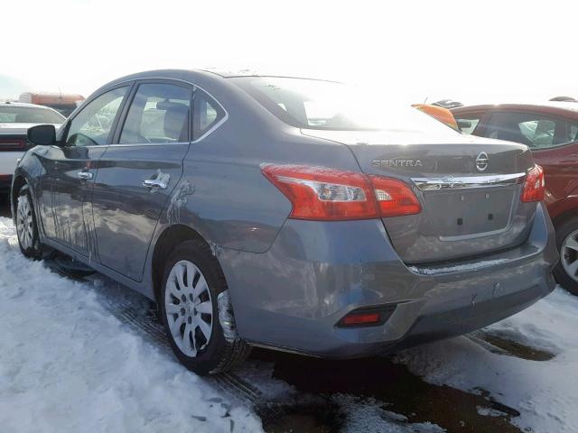 3N1AB7AP4GY246670 - 2016 NISSAN SENTRA S GRAY photo 3