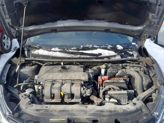 3N1AB7AP4GY246670 - 2016 NISSAN SENTRA S GRAY photo 7