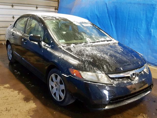 2HGFA16516H510749 - 2006 HONDA CIVIC LX BLACK photo 1