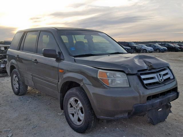 5FNYF28186B039133 - 2006 HONDA PILOT LX GREEN photo 1