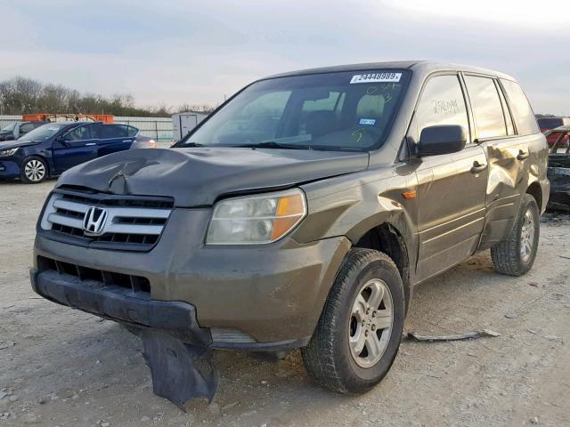 5FNYF28186B039133 - 2006 HONDA PILOT LX GREEN photo 2