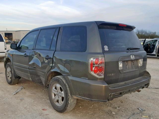 5FNYF28186B039133 - 2006 HONDA PILOT LX GREEN photo 3