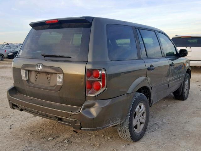 5FNYF28186B039133 - 2006 HONDA PILOT LX GREEN photo 4