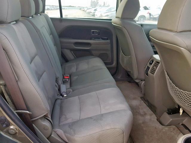 5FNYF28186B039133 - 2006 HONDA PILOT LX GREEN photo 6