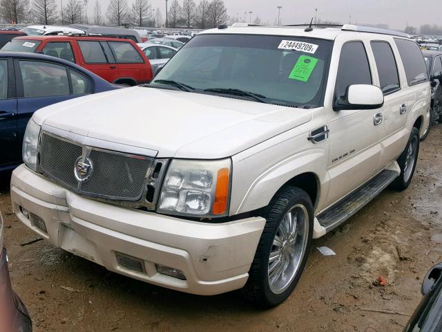 3GYFK66N34G301383 - 2004 CADILLAC ESCALADE E WHITE photo 2