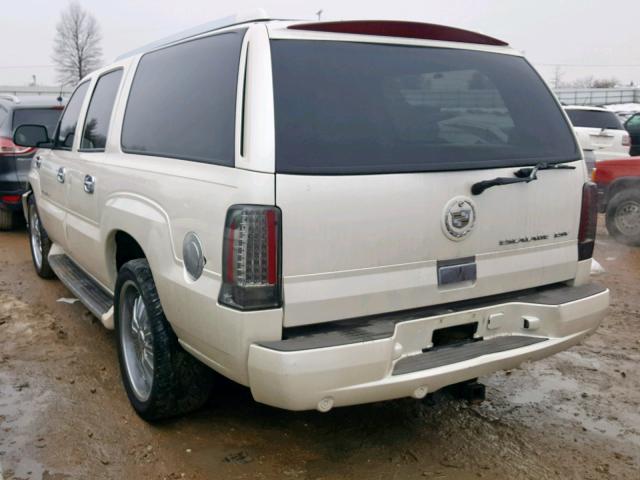 3GYFK66N34G301383 - 2004 CADILLAC ESCALADE E WHITE photo 3