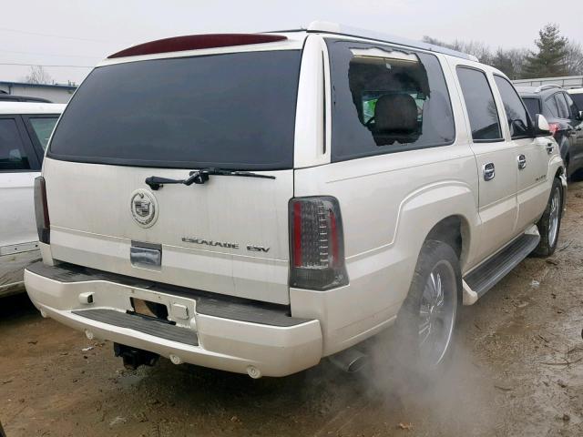 3GYFK66N34G301383 - 2004 CADILLAC ESCALADE E WHITE photo 4