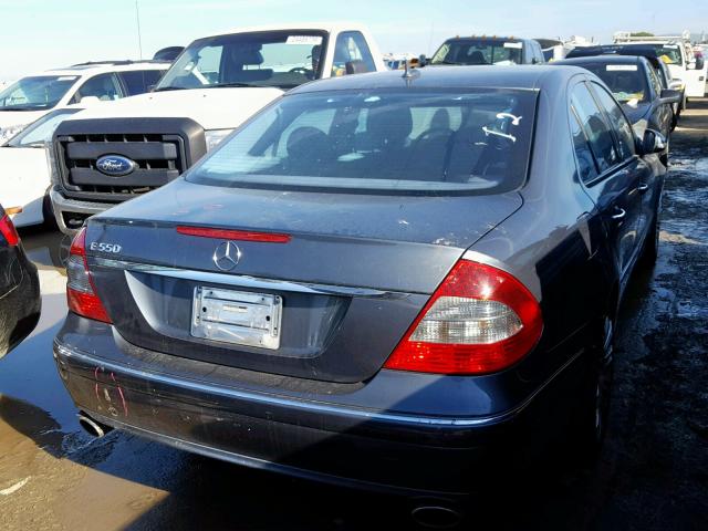 WDBUF72X77B069378 - 2007 MERCEDES-BENZ E 550 GRAY photo 4