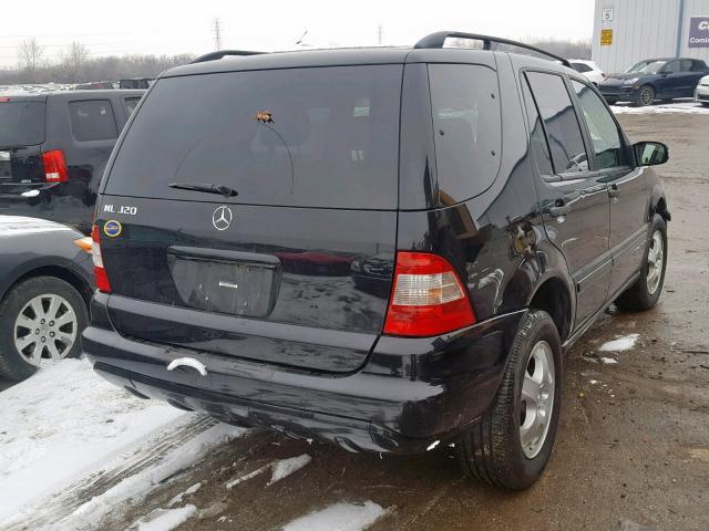 4JGAB54E82A354830 - 2002 MERCEDES-BENZ ML 320 BLACK photo 4