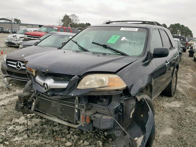 2HNYD18625H560010 - 2005 ACURA MDX TOURIN BLACK photo 2