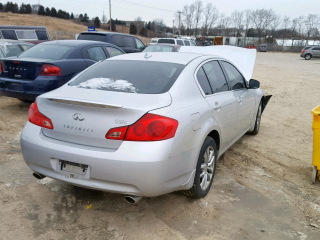 JNKCV61F19M051385 - 2009 INFINITI G37 SILVER photo 4