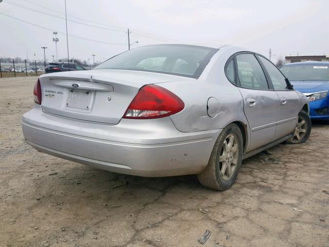 1FAFP56U66A221284 - 2006 FORD TAURUS SEL SILVER photo 4