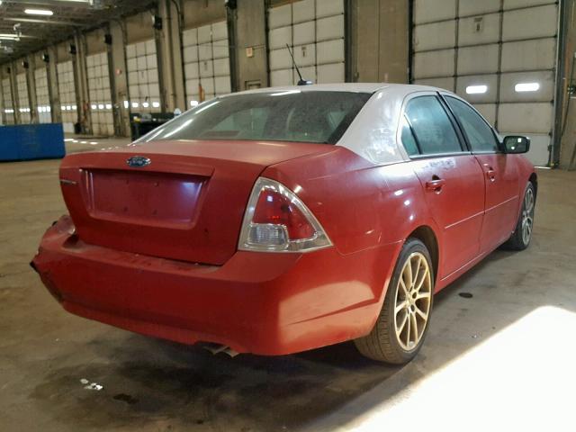 3FAHP06Z09R103961 - 2009 FORD FUSION S BURGUNDY photo 4