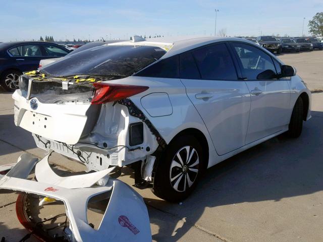 JTDKARFP7J3079603 - 2018 TOYOTA PRIUS PRIM WHITE photo 4