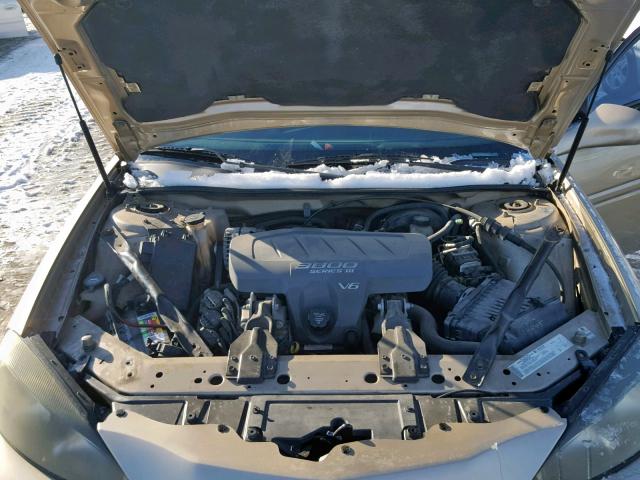 2G2WS522641251426 - 2004 PONTIAC GRAND PRIX GOLD photo 7