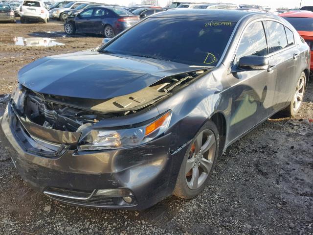 19UUA9F55DA004617 - 2013 ACURA TL TECH GRAY photo 2