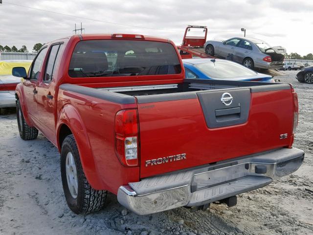 1N6AD07U46C417367 - 2006 NISSAN FRONTIER C RED photo 3