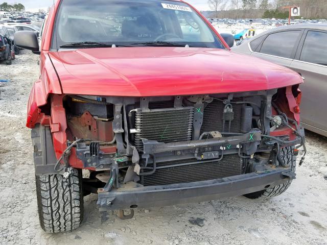 1N6AD07U46C417367 - 2006 NISSAN FRONTIER C RED photo 9