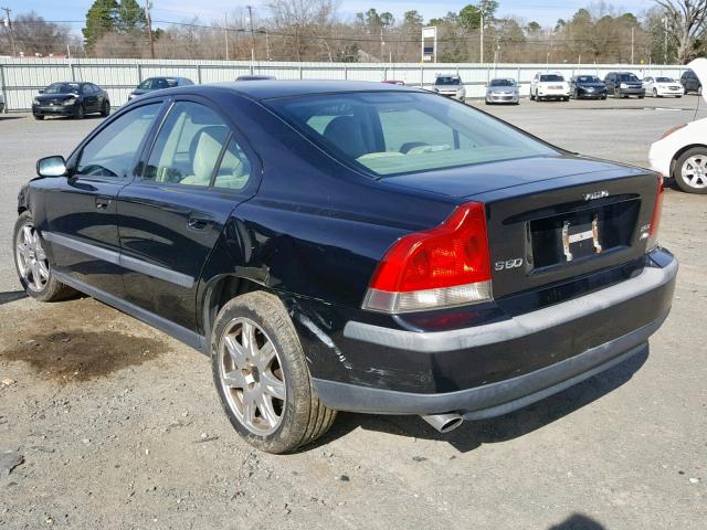 YV1RH59H642417259 - 2004 VOLVO S60 2.5T BLACK photo 3